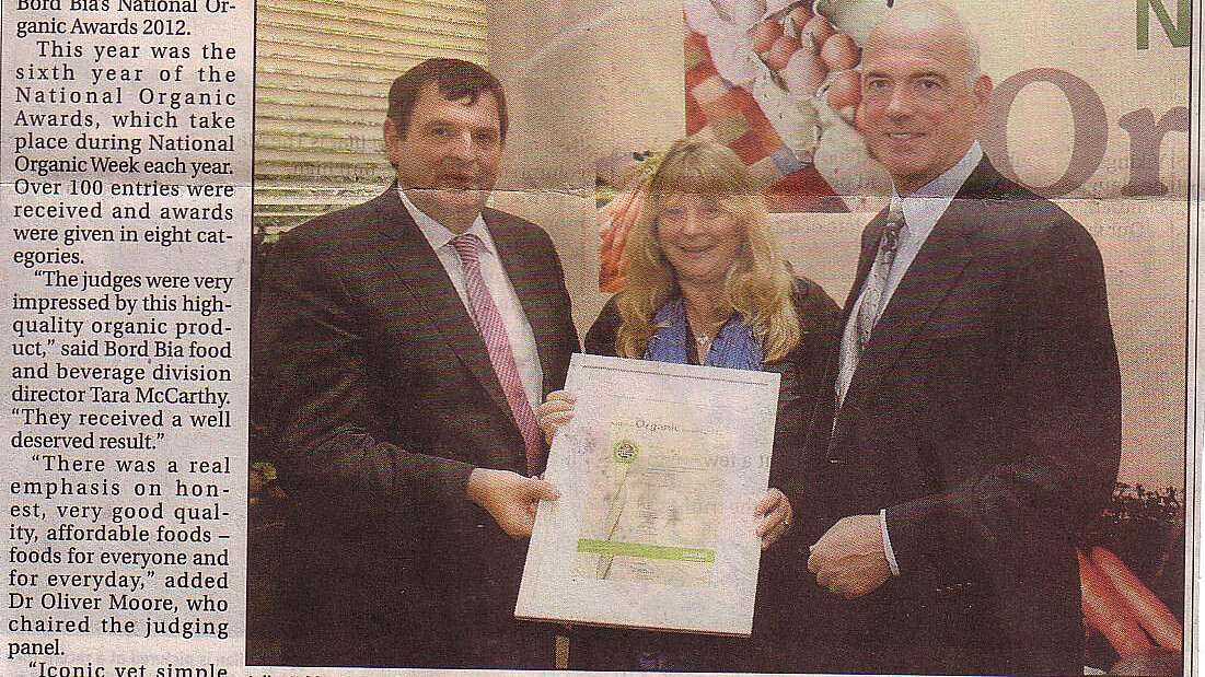 Julie receives Board Bia Award for her Highbank Organic Proper Cider