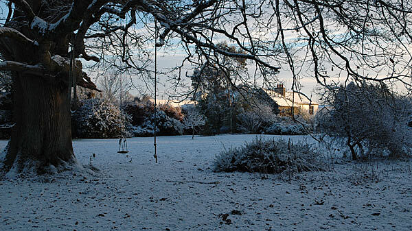 Highbank Grounds covered in a blanket of Snow