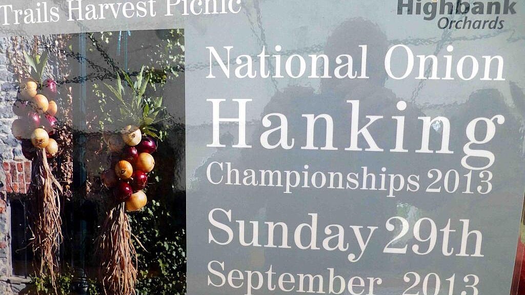 Poster for National Onion Hanking Championship 2013