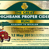 The Great Highbank Proper Cider Run 2013 - Download Entry Form Here