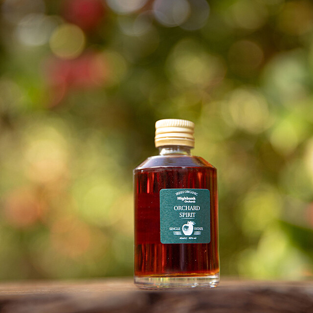 50ml miniature bottle of Highbank Organic Orchard Spirit